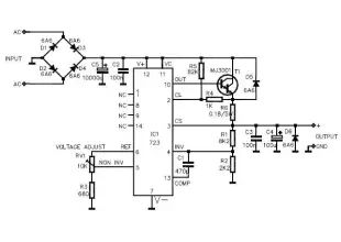 lm723 variable power supply circuit design
