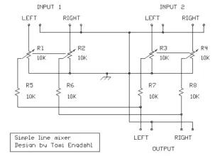 Audio Mixers Circuits