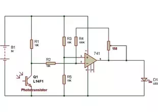 experiments with 741 operational amplifier