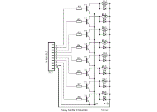 8 input Relays circuit