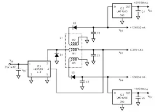 multi output dc to dc converter lm2596