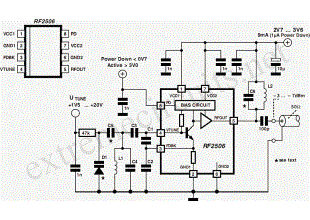 10 to 1000 MHz Oscillator circuit with RF2506