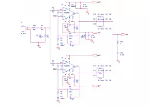 Schematic Diagram 100W 2x LM3886 Audio Power Amplifier