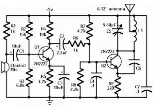 80 mhz 108 mhz fm transmitter circuit