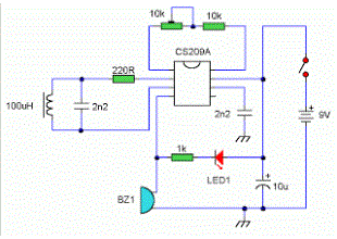 Metal Detector CS209A Circuit