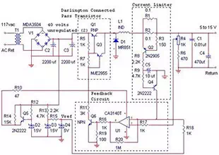 Schematics power supply switching PCB