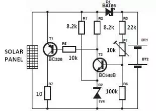 solar charger circuit diagram