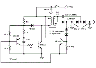 simulation Understanding a high voltage generator circuit