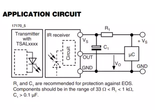 Understanding circuit diagram on datasheet and resistor value