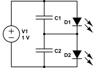 Charging a low-voltage high-C capacitor. Efficiently