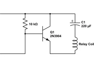 transistors Mystery circuit: latching relay control with transitor / capacitor why doesnt it work