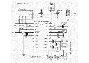 RF wireless allarm magnetic switch PIC16F84