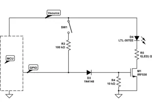 mosfet AVR Pin Dual Use: Input and Output at (seemingly) the same time