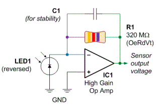Specific color sensing circuit