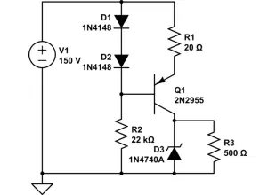 bjt Low voltage/current power supply for wide range of inputs