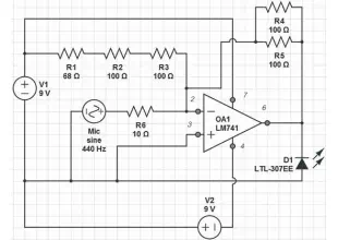 op amp Trouble transferring schematic (working) to actual circuit (not working)