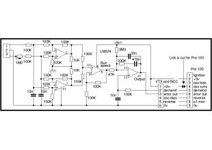 Motor speed controller using LM324