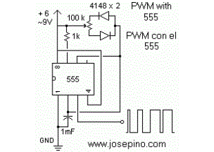 Motor speed controller with timer 555
