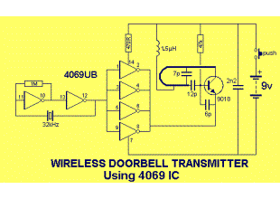Wireless doorbell 300MHz