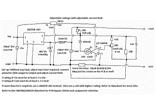 Adjustable voltage with adjustable current limit circuit