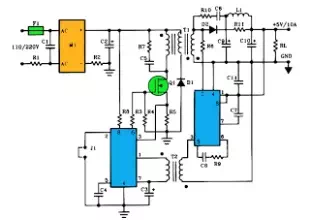 5v 10a output switching power supply