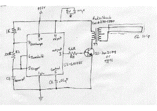 Low-power inverter using LM555 Timer IC