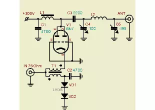 6N7 Tube QRP Power Amplifier