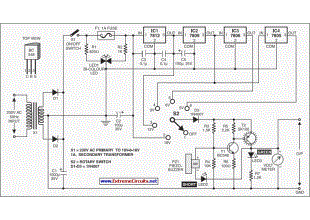 Stablised Power Supply With Short Circuit Indication