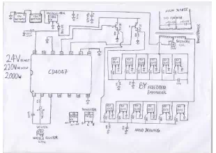 how to build a 2KVA inverter circuit diagram