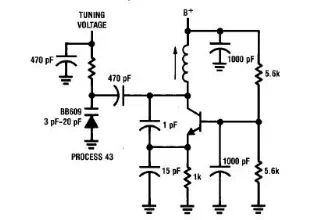 Simple 50 to 300 MHz Colpitts Oscillator