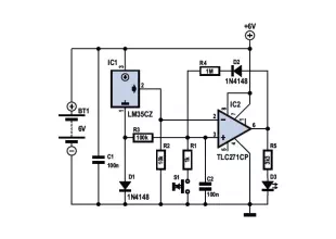 Audio Schematic Frost Detector Temperature Sensor