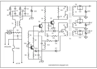 Protectors Circuit on SMPS (power supply) Schematic Diagram