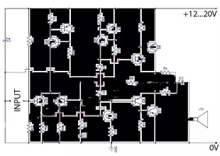 AB Transistor Audio Power Amplifier