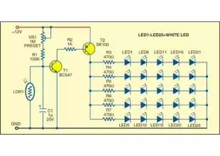 Simple Twi-light using white LEDs