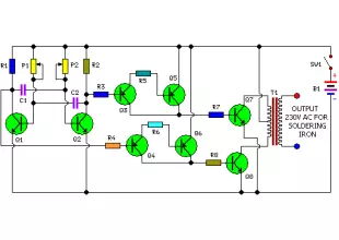 Small wattage Inverter (Inverter Circuit For Soldering Iron)