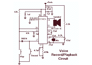 Voice Recorder and Playback using ISD100A