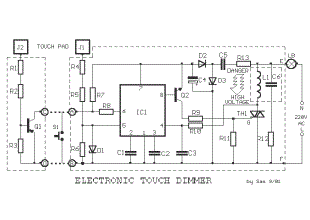 Touch Light Dimmer circuit