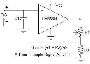 Simple Thermocouple Amplifier circuit
