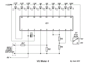 VU meter circuit