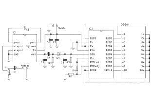 10 LED VU meter with LM3915