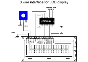 LCD 3 wires