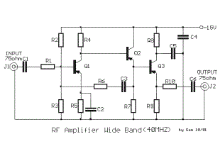 40 MHz Wideband RF Amplifier