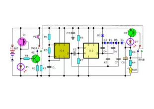 Self-Powered Fast Battery Tester Schematic