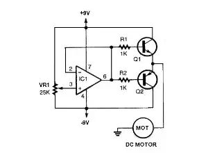 bidirectional dc motor driver schematic