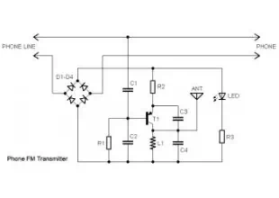 home telephone fm transmitter circuit