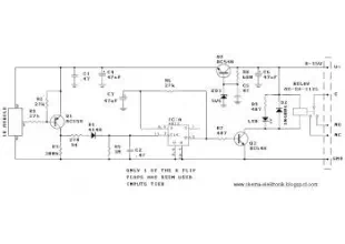 Infrared Toggle Switch schematic diagram