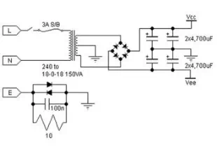 Class AB Power Amplifier Circuit 30w Using Power Transistor