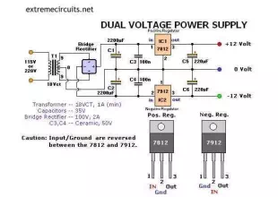 Dual Voltage 12V Power Supply