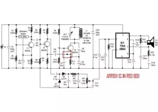 metal detector project circuit