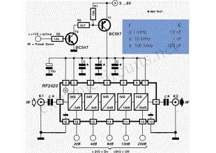 0-44dB RF Attenuator circuit with RF 2420